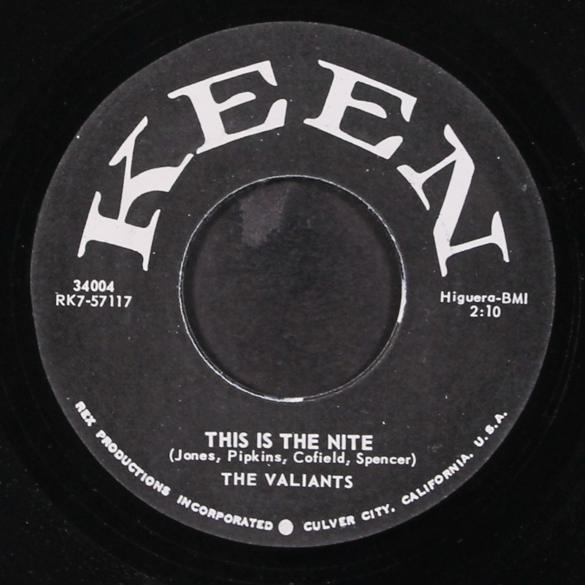 this is the nite / good golly miss molly by VALIANTS