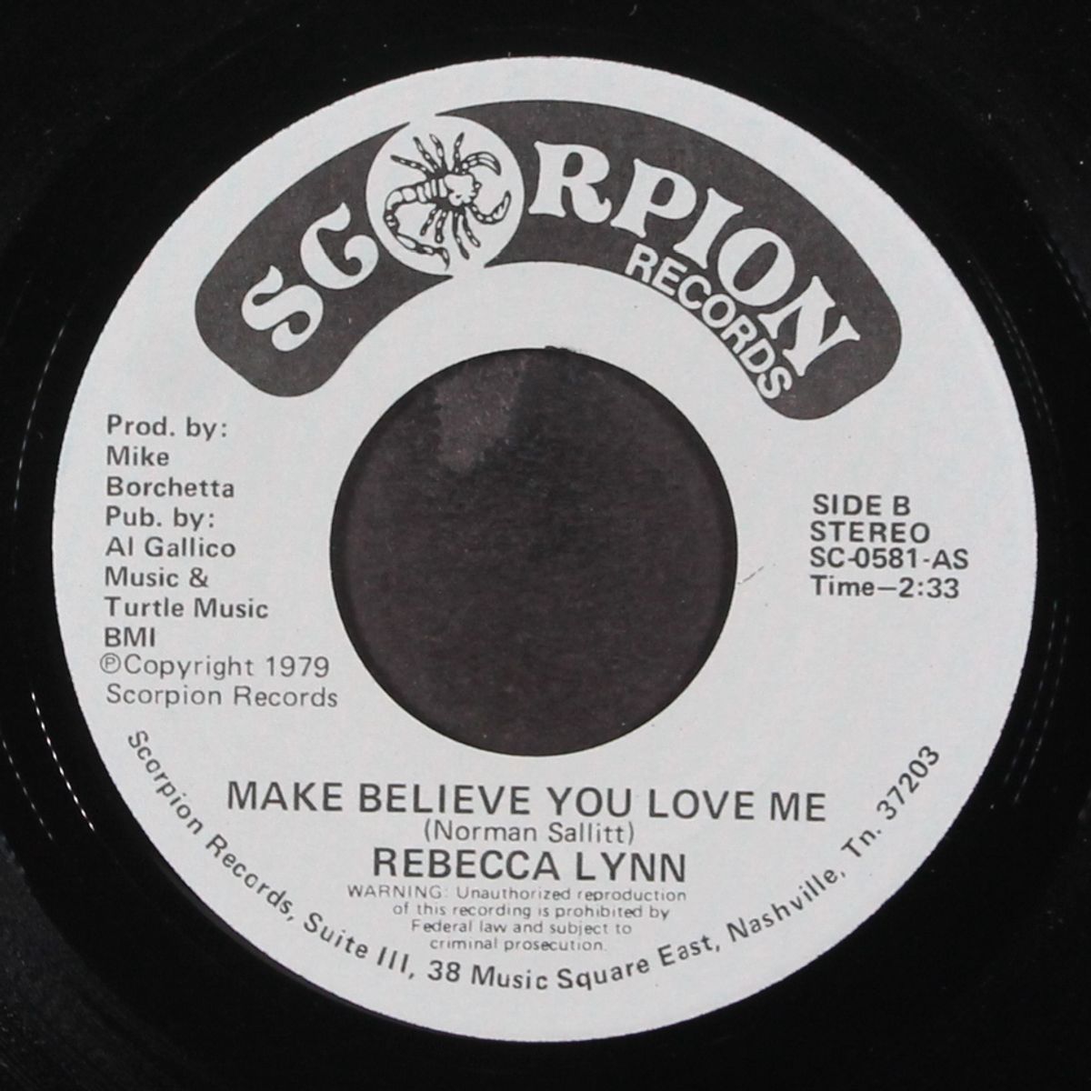 disco girl go away / make believe you love me by REBECCA LYNN