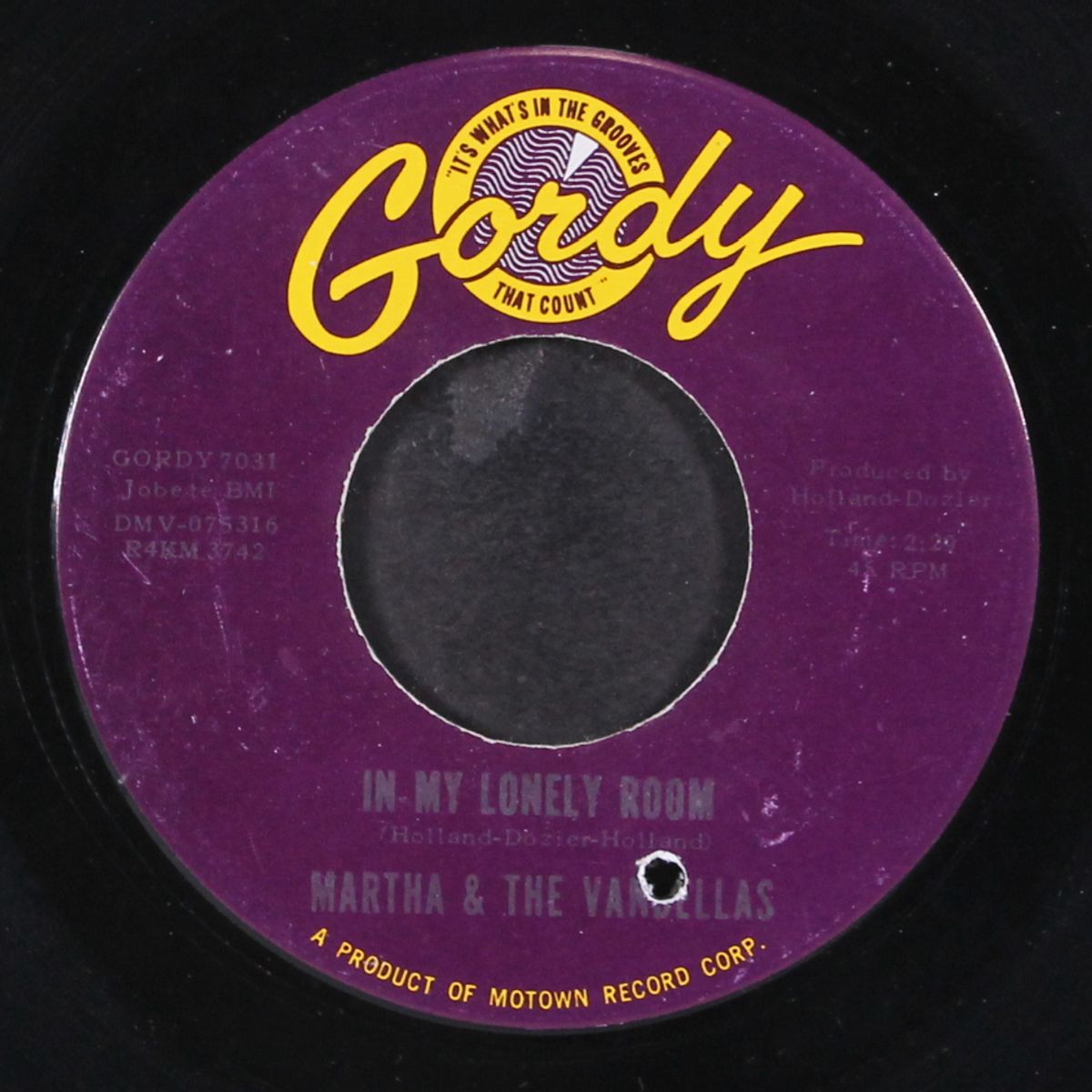 in my lonely room / a tear for the girl by MARTHA & VANDELLAS