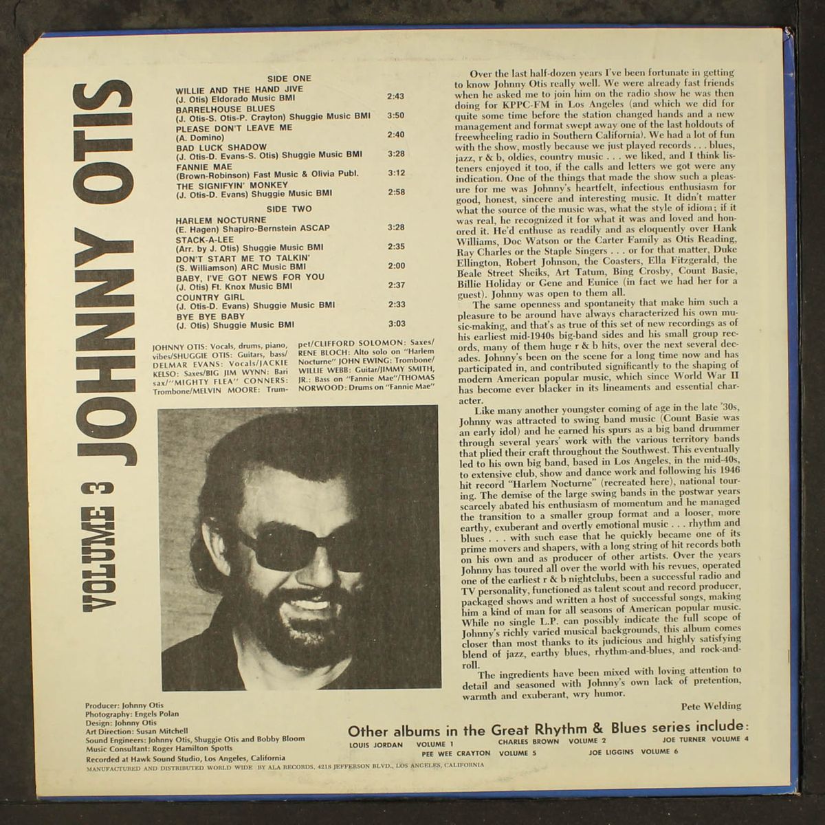 great rhythm & blues oldies, vol. 3 by JOHNNY OTIS