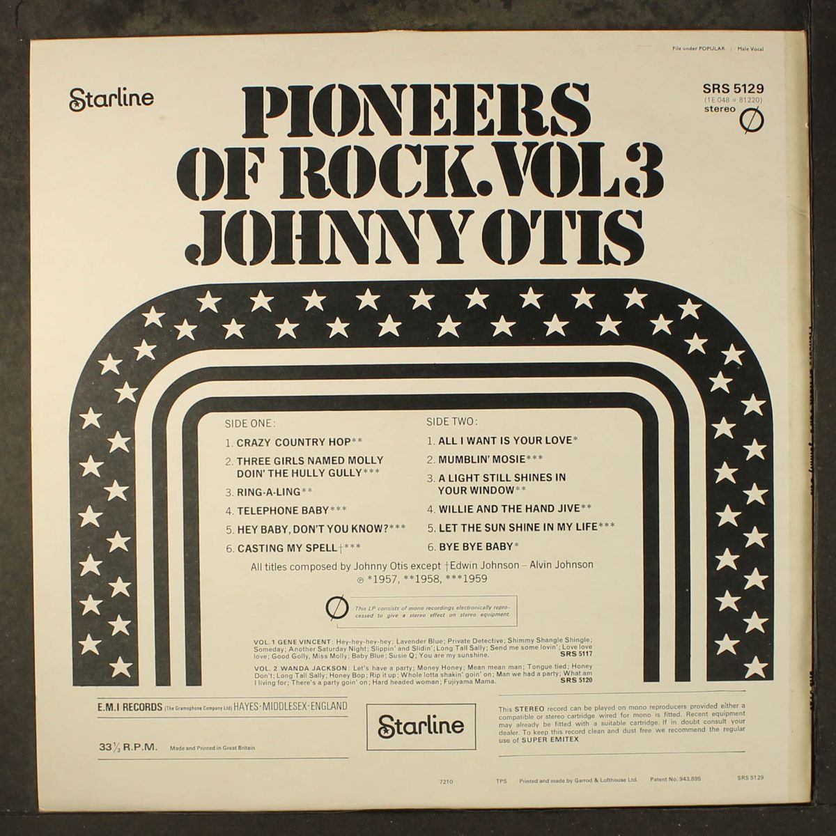 pioneers of rock by JOHNNY OTIS