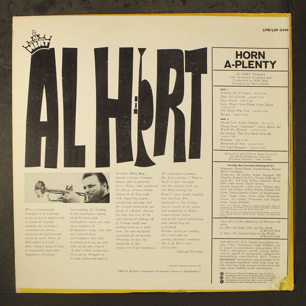 horn a-plenty by AL HIRT