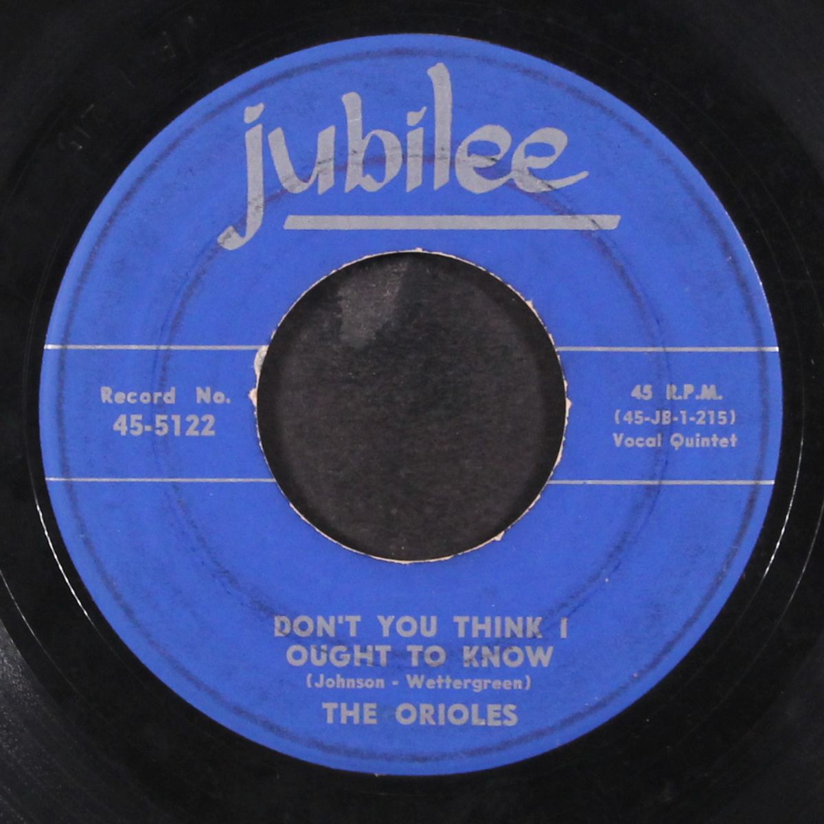 crying in the chapel / don't you think i ought to know by ORIOLES