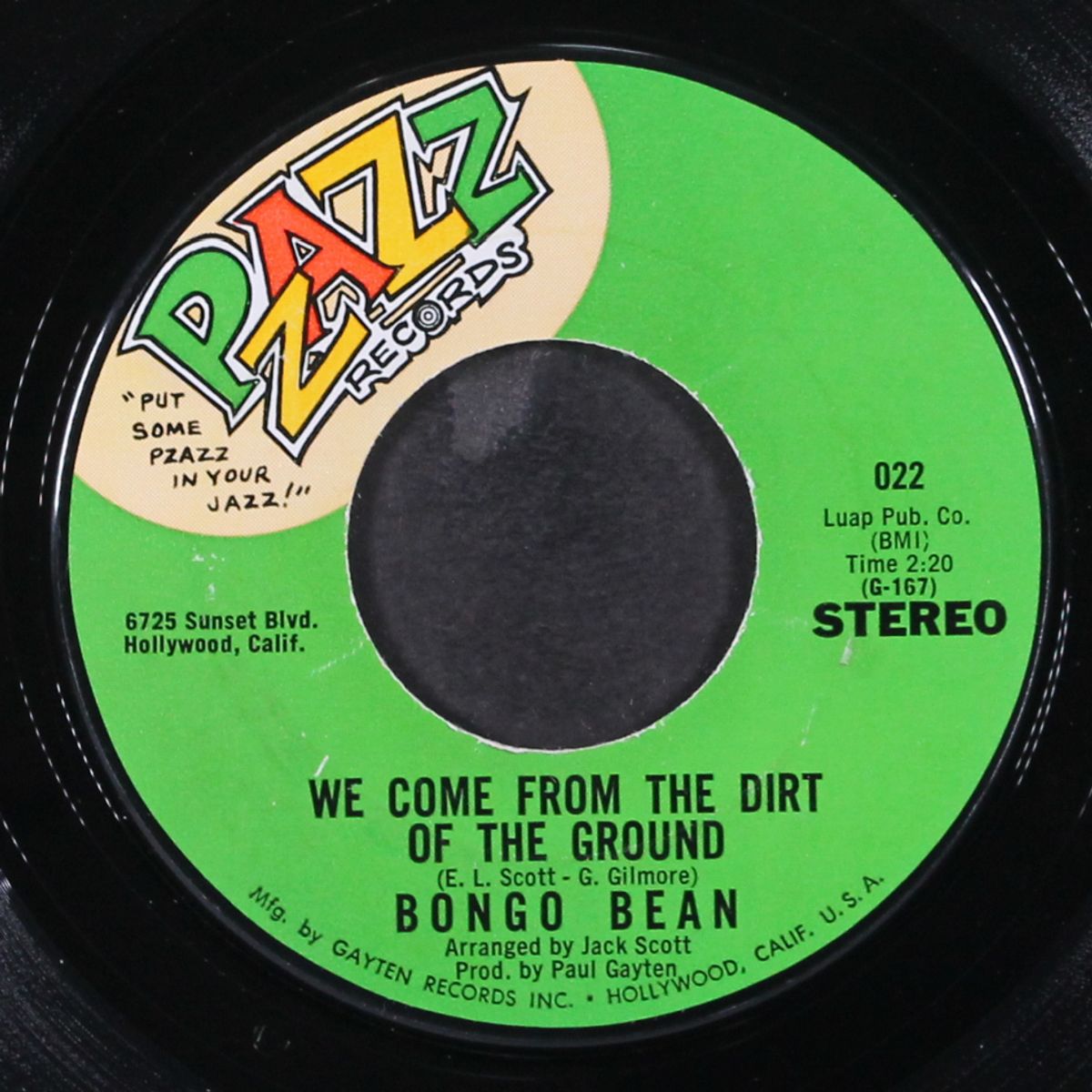 we come from the dirt of the ground / some girl's gonna get me by BONGO BEAN