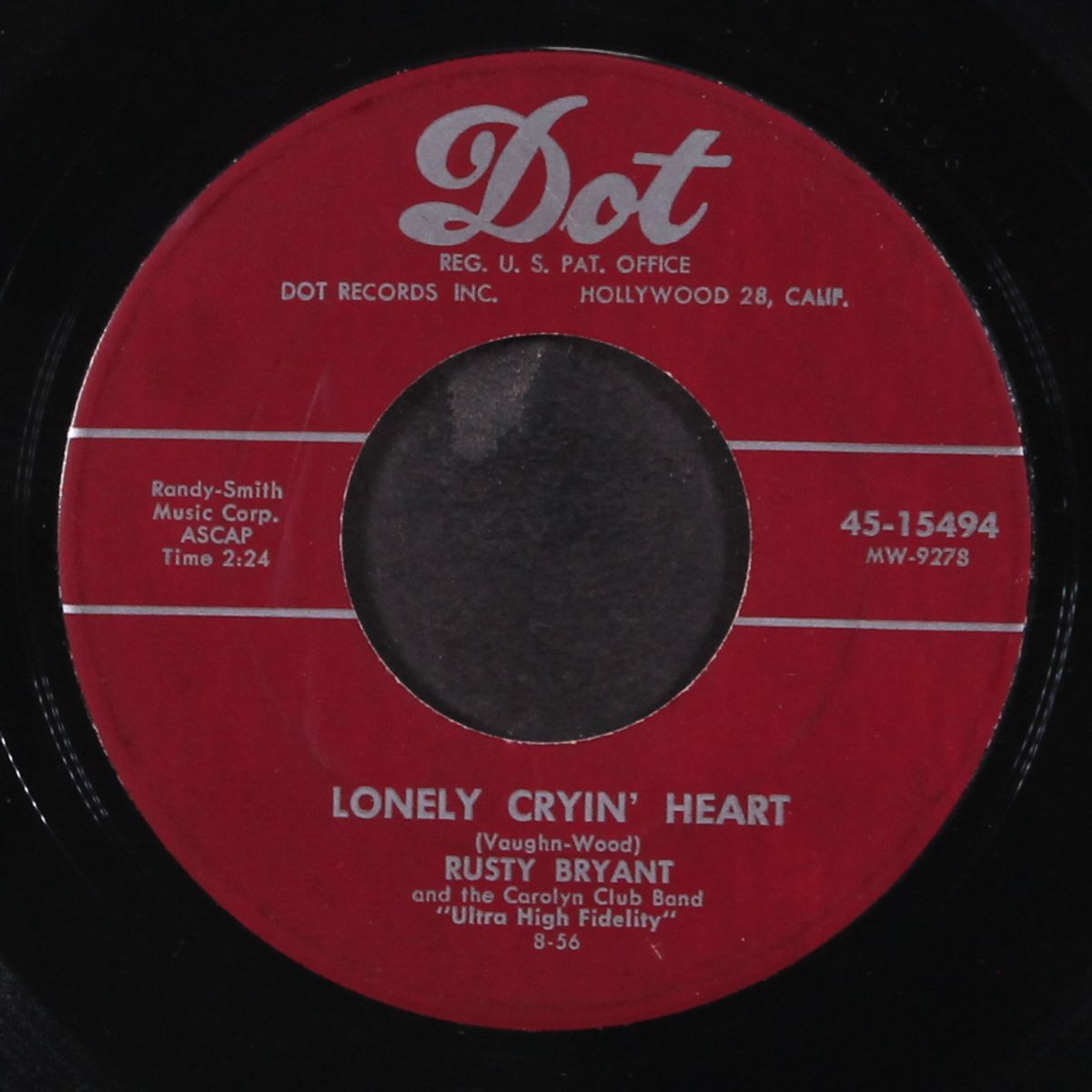 honky tonk part 2 / lonely cryin' heart by RUSTY BRYANT