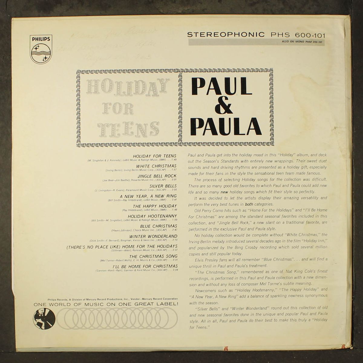 holiday for teens by PAUL & PAULA
