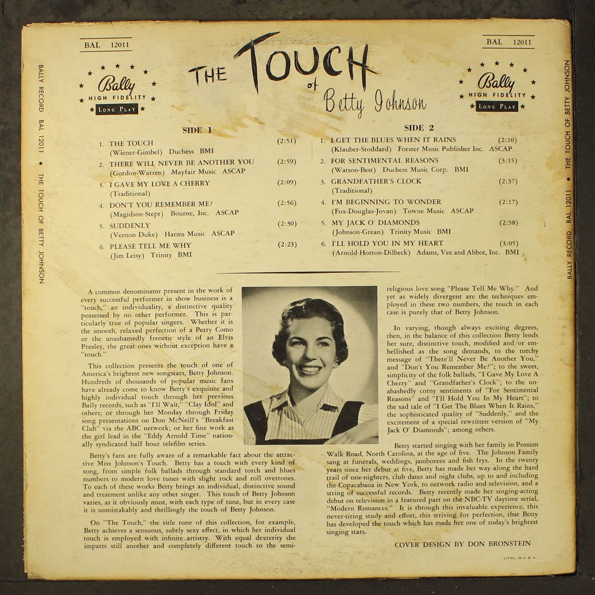 the touch of by BETTY JOHNSON