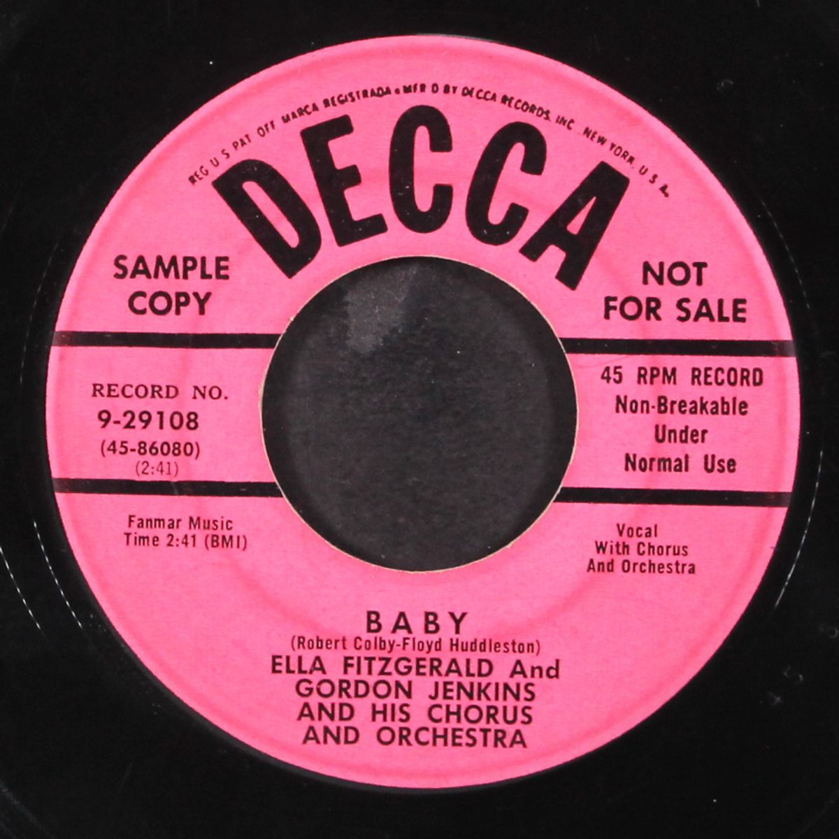 baby / i need by ELLA FITZGERALD