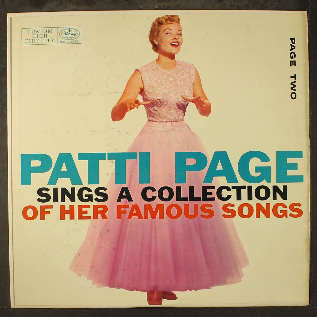 page two, sings a collection of her famous songs by PATTI PAGE