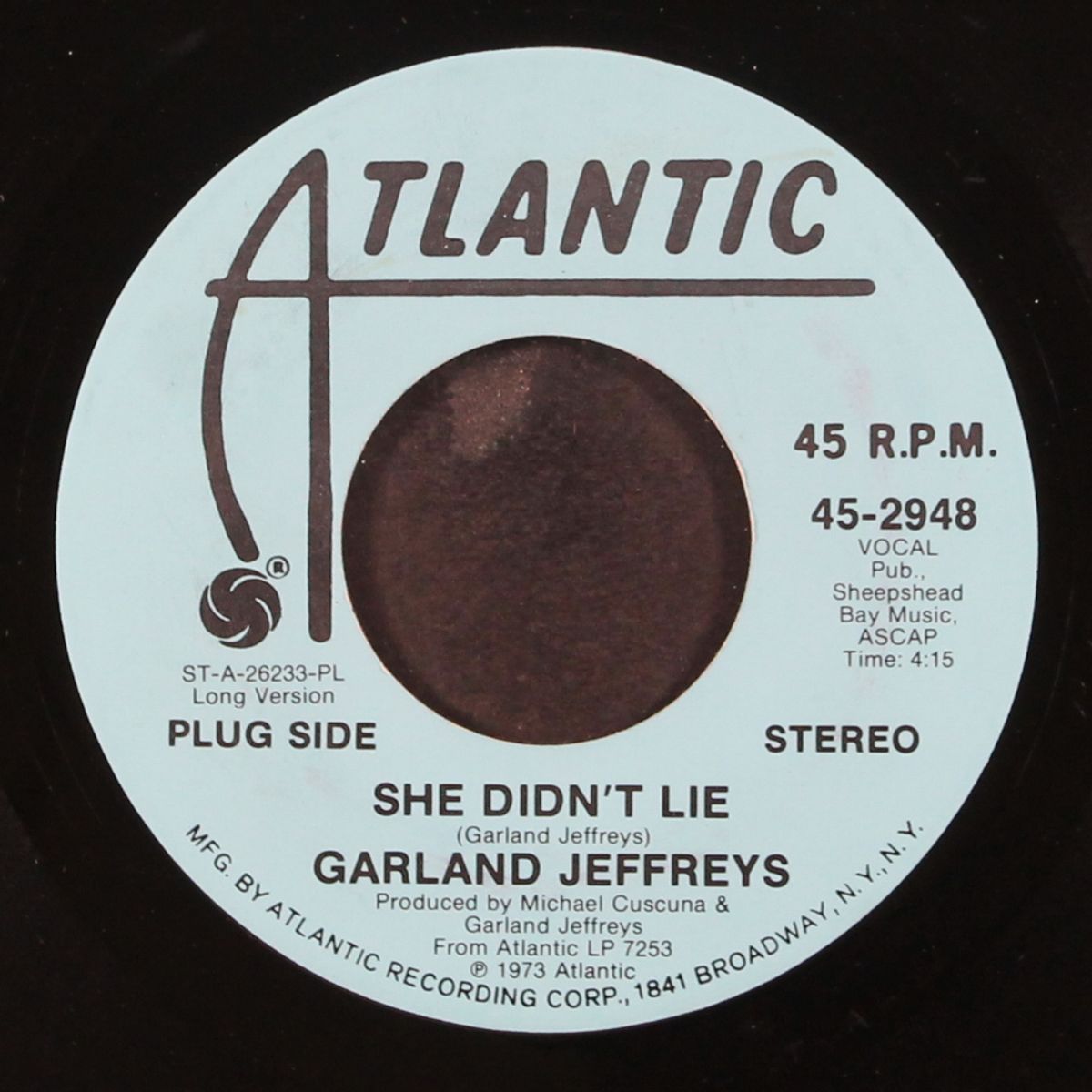 she didn't lie / mono by GARLAND JEFFREYS