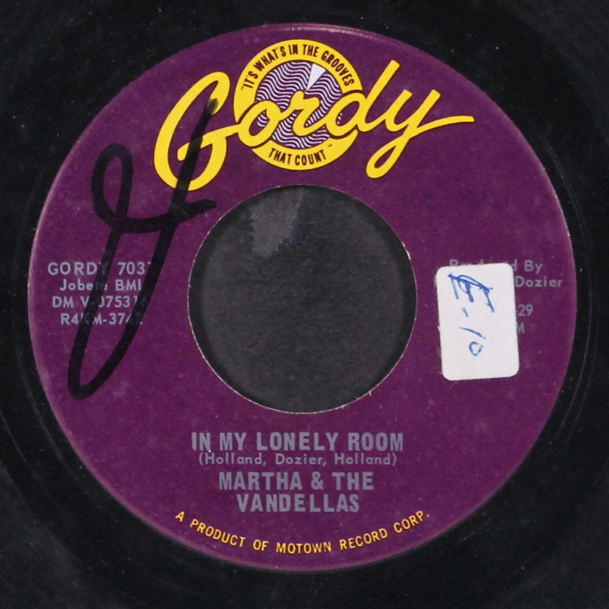 in my lonely room / a tear for the girl by MARTHA & VANDELLAS