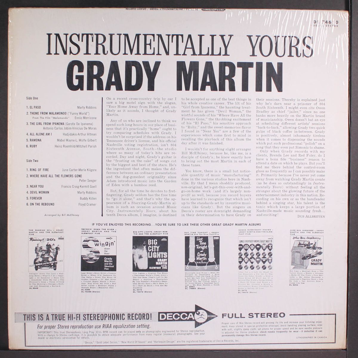 instrumentally yours by GRADY MARTIN
