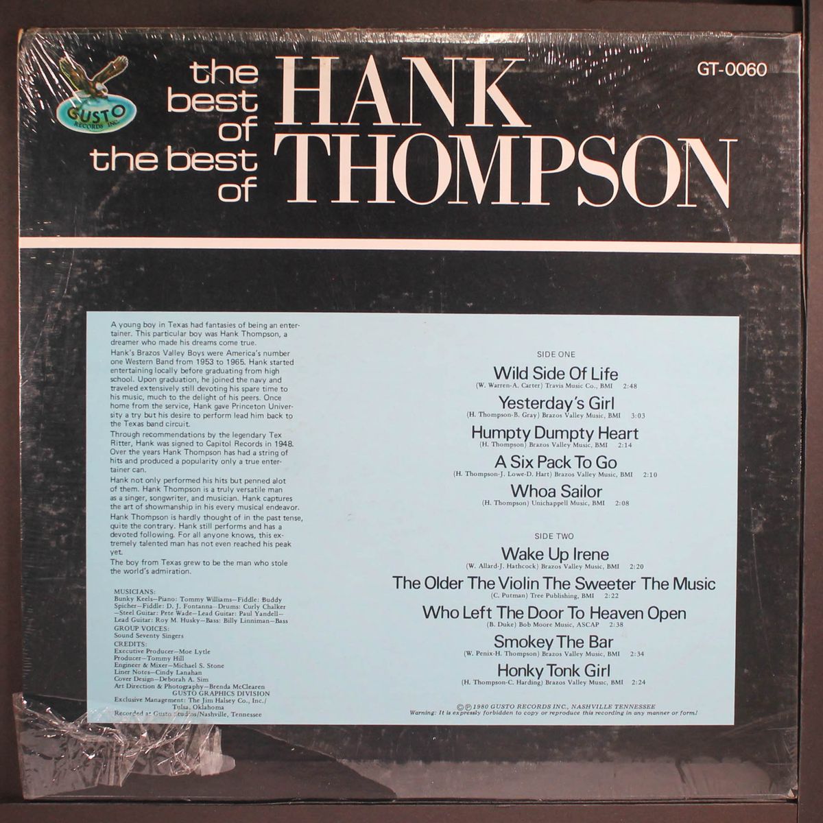 the best of the best of by HANK THOMPSON
