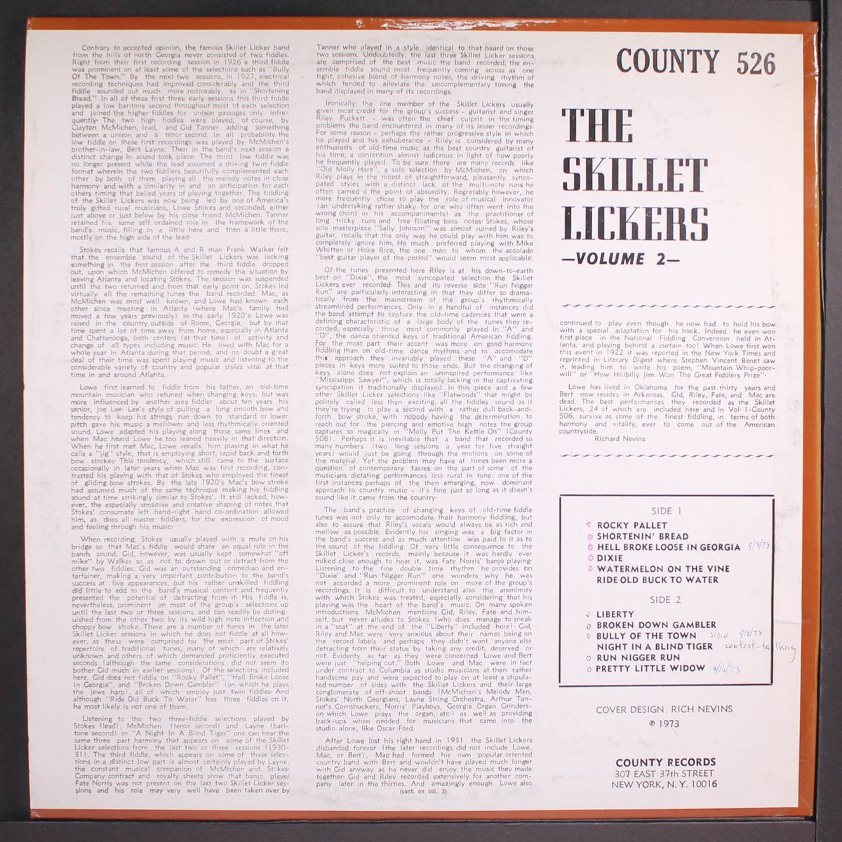 old time fiddle tunes and songs from north georgia, vol. 2 by SKILLET LICKERS
