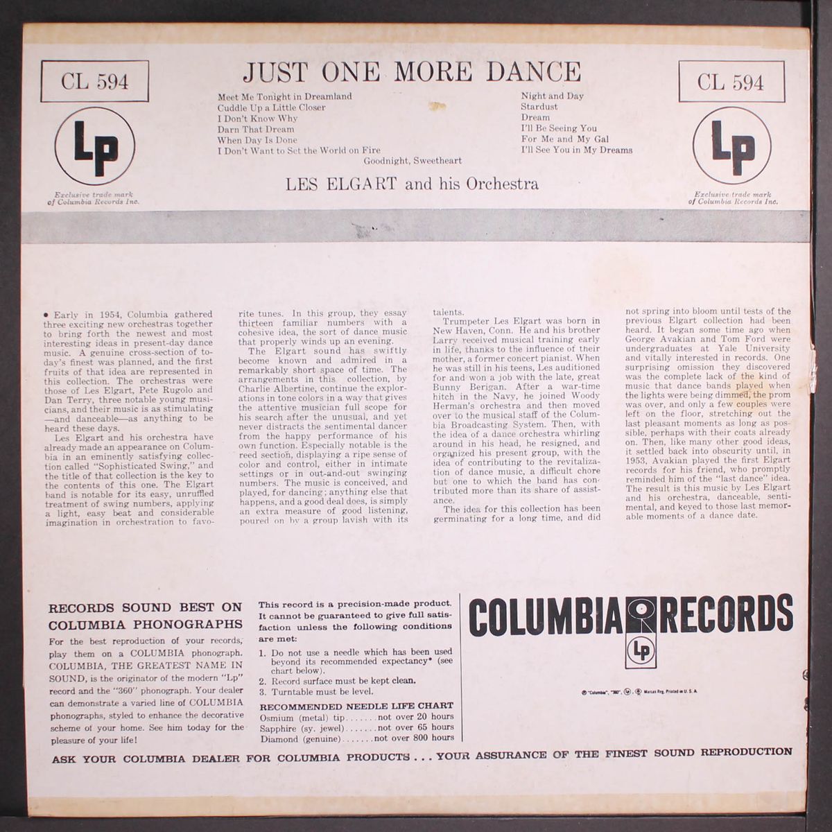 just one more dance by LES ELGART