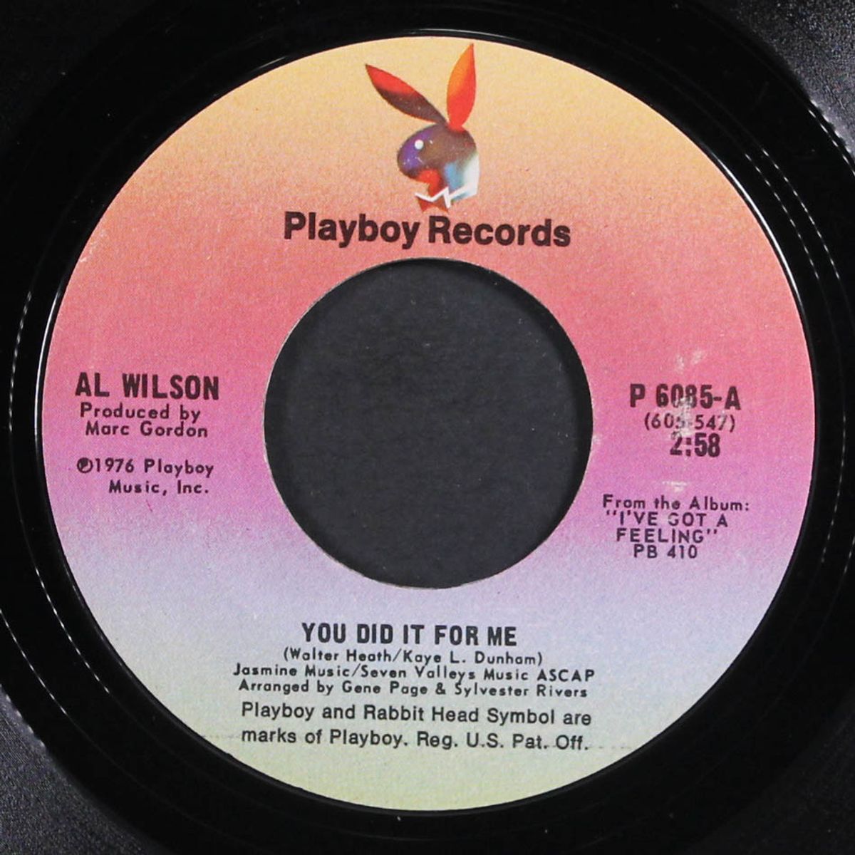 you did it for me / differently by AL WILSON