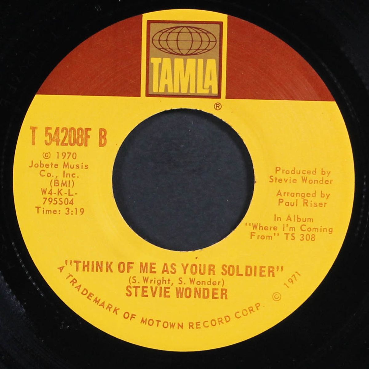 if you really love me / think of me as your soldier by STEVIE WONDER