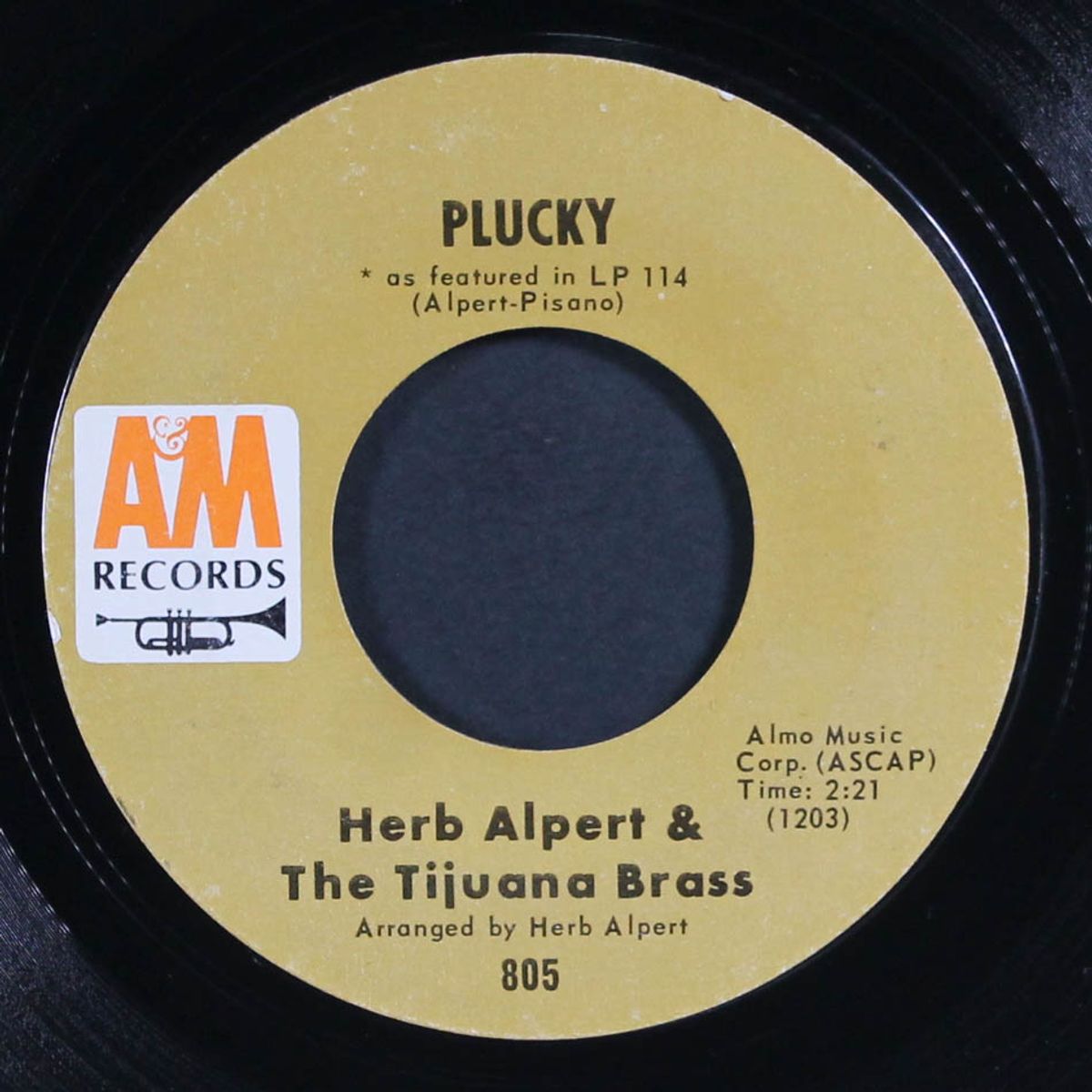 the work song / plucky by HERB ALPERT