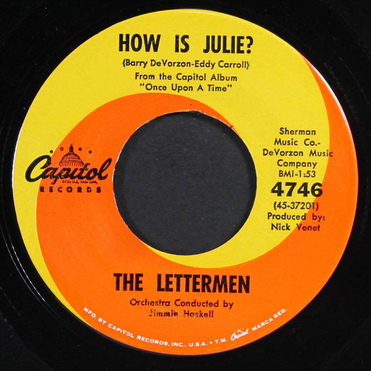 turn around, look at me / how is julie by LETTERMEN