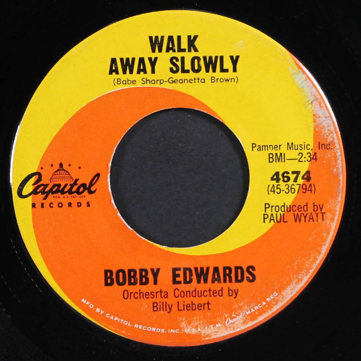 what's the reason / walk away slowly by BOBBY EDWARDS