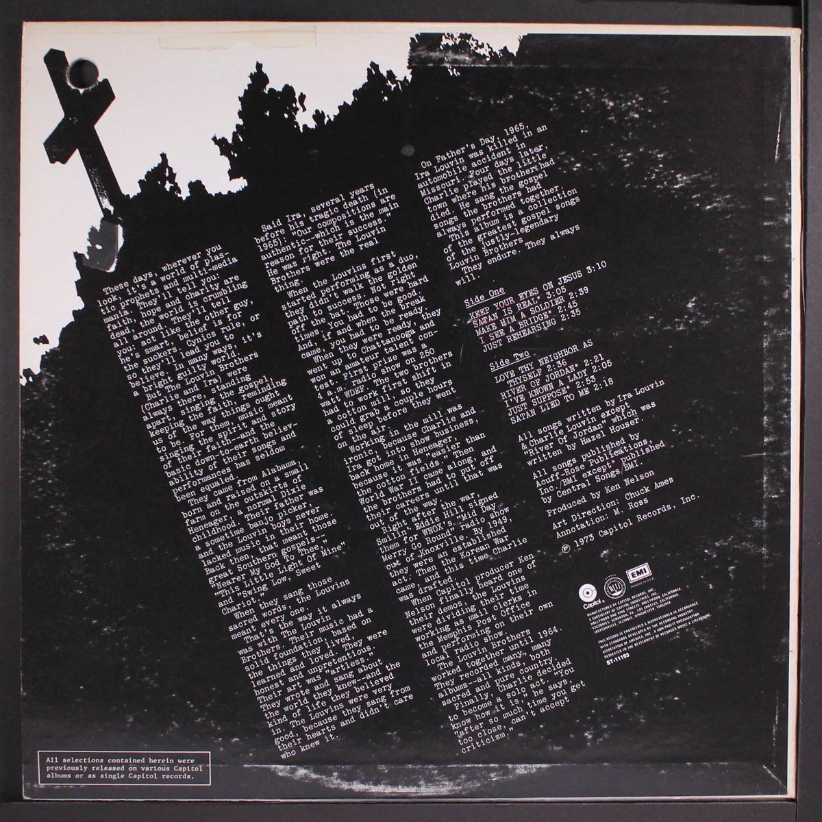 the great gospel singing by LOUVIN BROTHERS