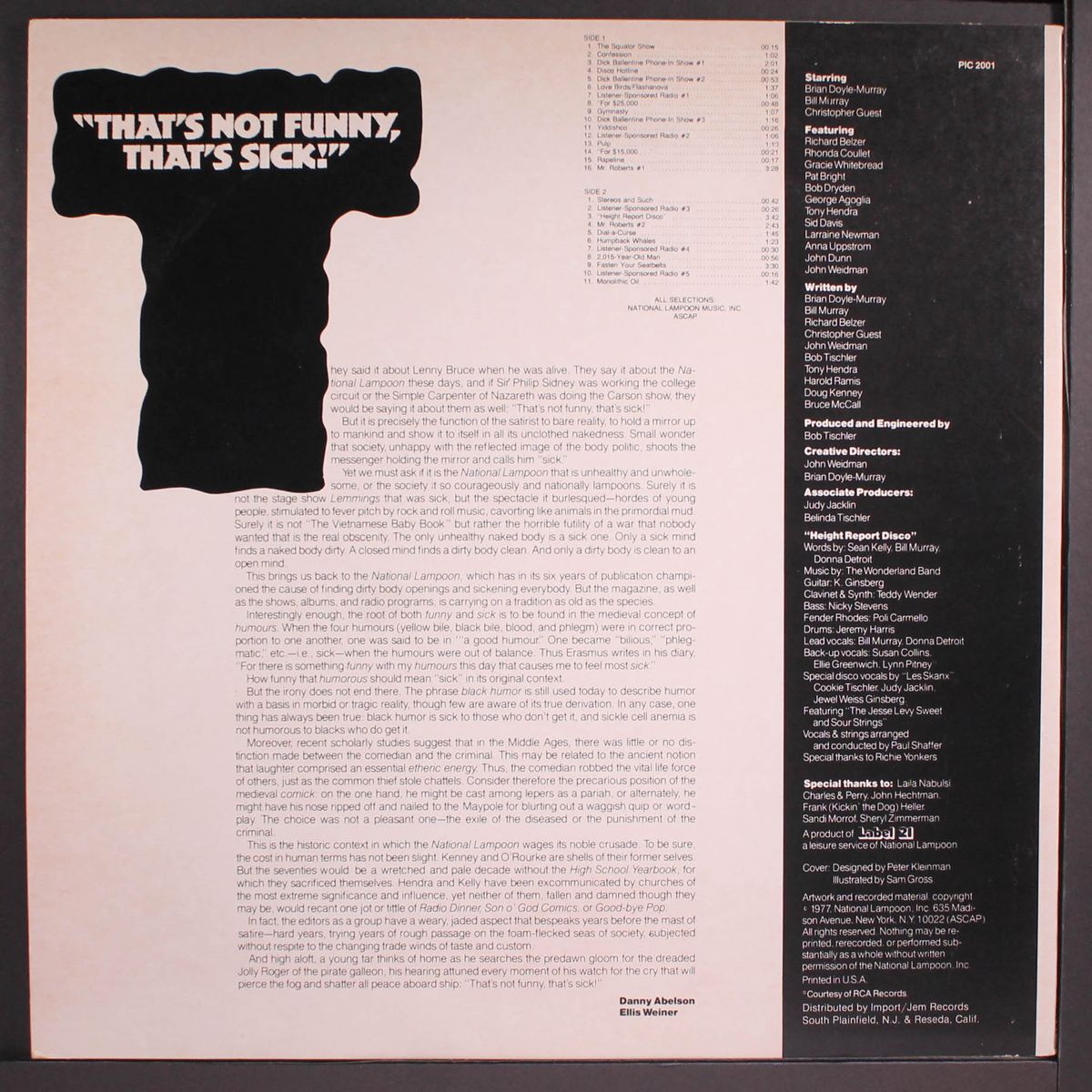 that's not funny, that's sick! by NATIONAL LAMPOON