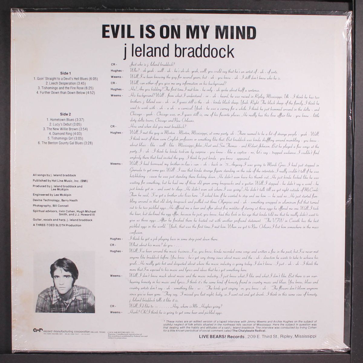 evil is on my mind by J. LELAND BRADDOCK