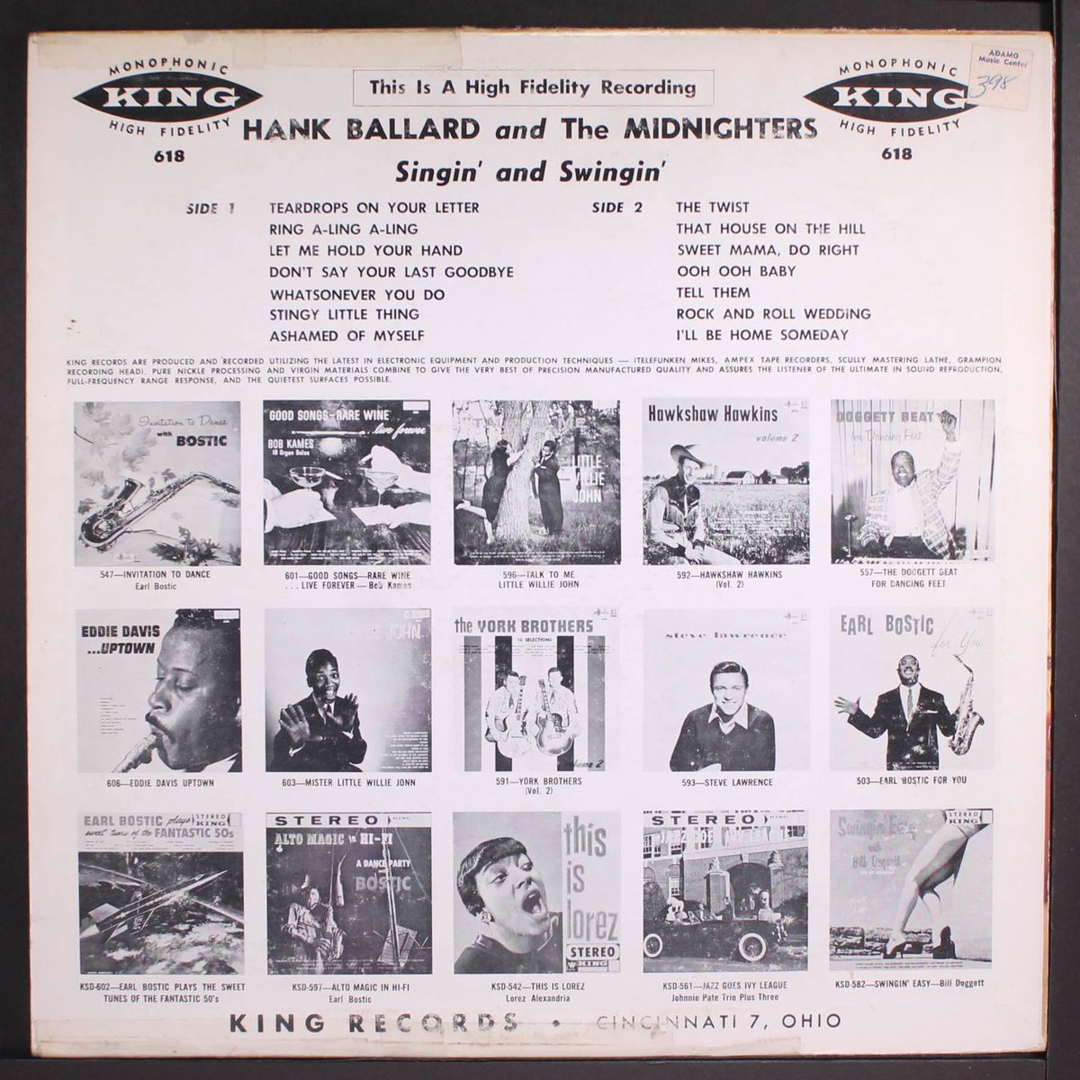 singin' and swingin' by HANK BALLARD & MIDNIGHTERS
