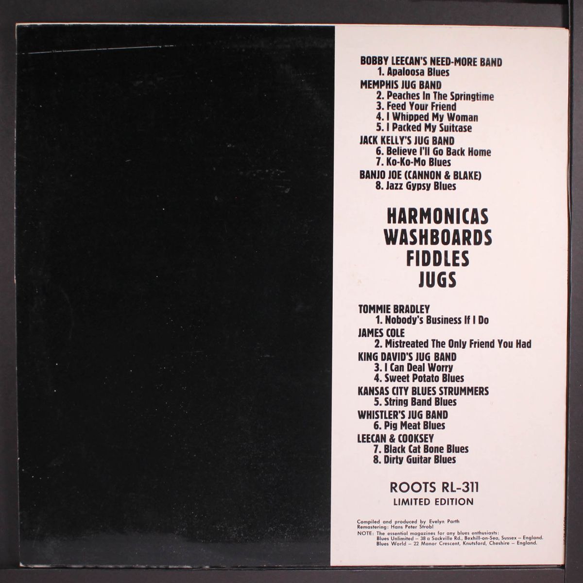 harmonicas, washboards, fiddles & jugs by VARIOUS