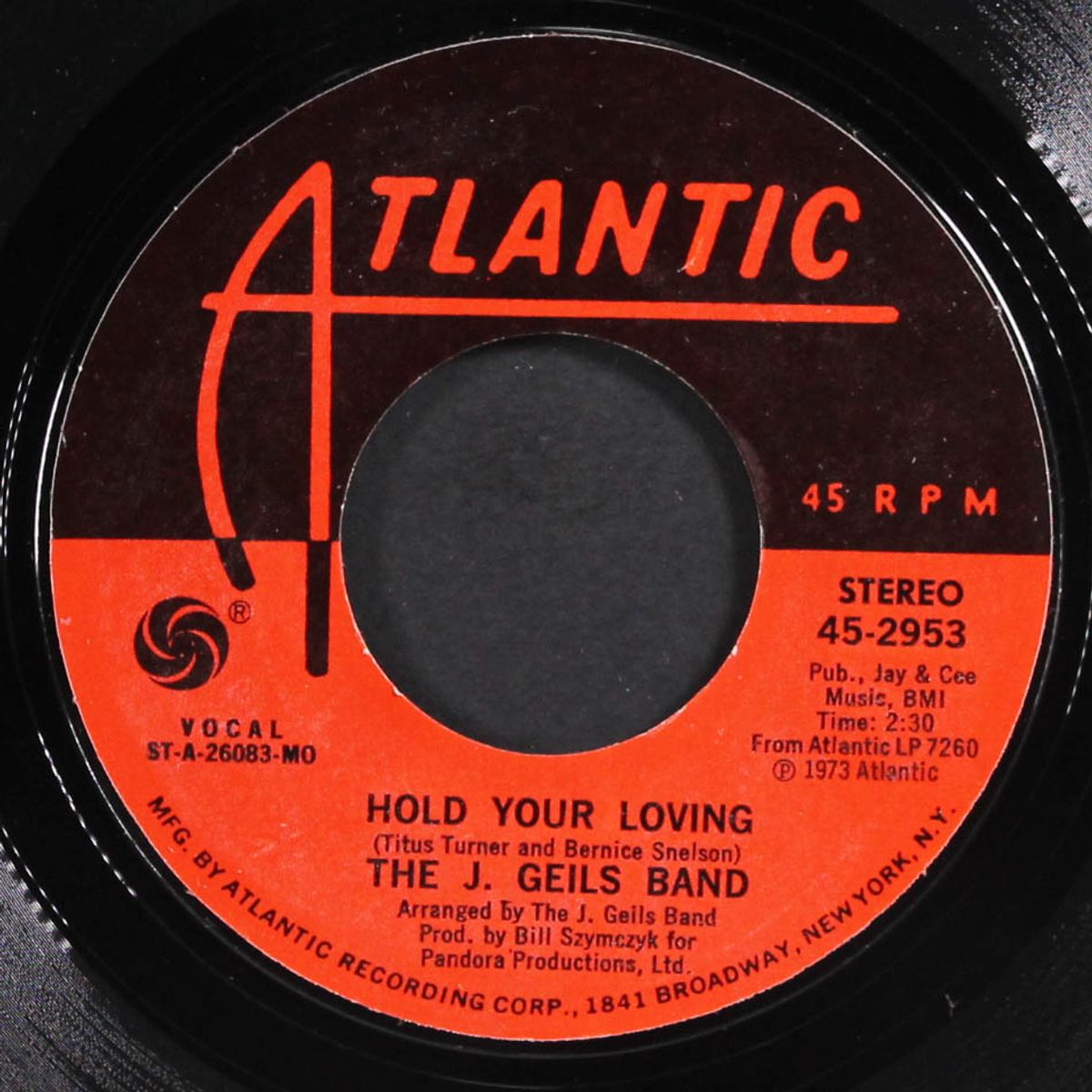 give it to me / hold your loving by J. GEILS BAND
