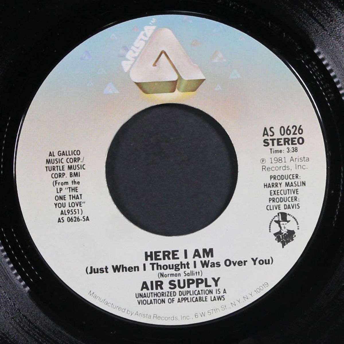 here i am / don't turn me away by AIR SUPPLY