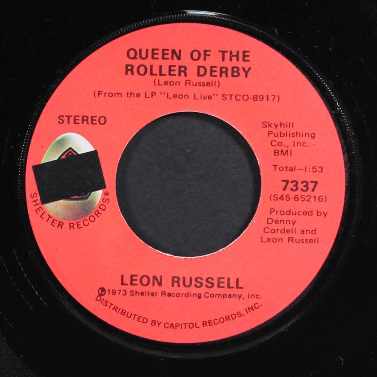 queen of the roller derby / roll away the stone by LEON RUSSELL