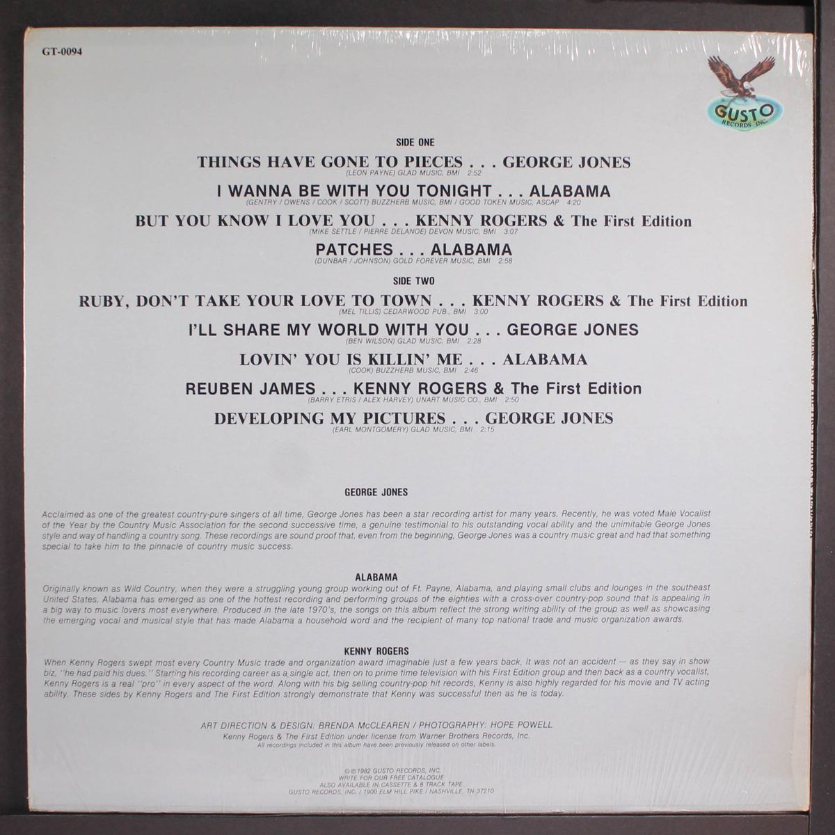 george jones,kenny rogers,alabama by GEORGE JONES, KENNY ROGERS, ALABAMA