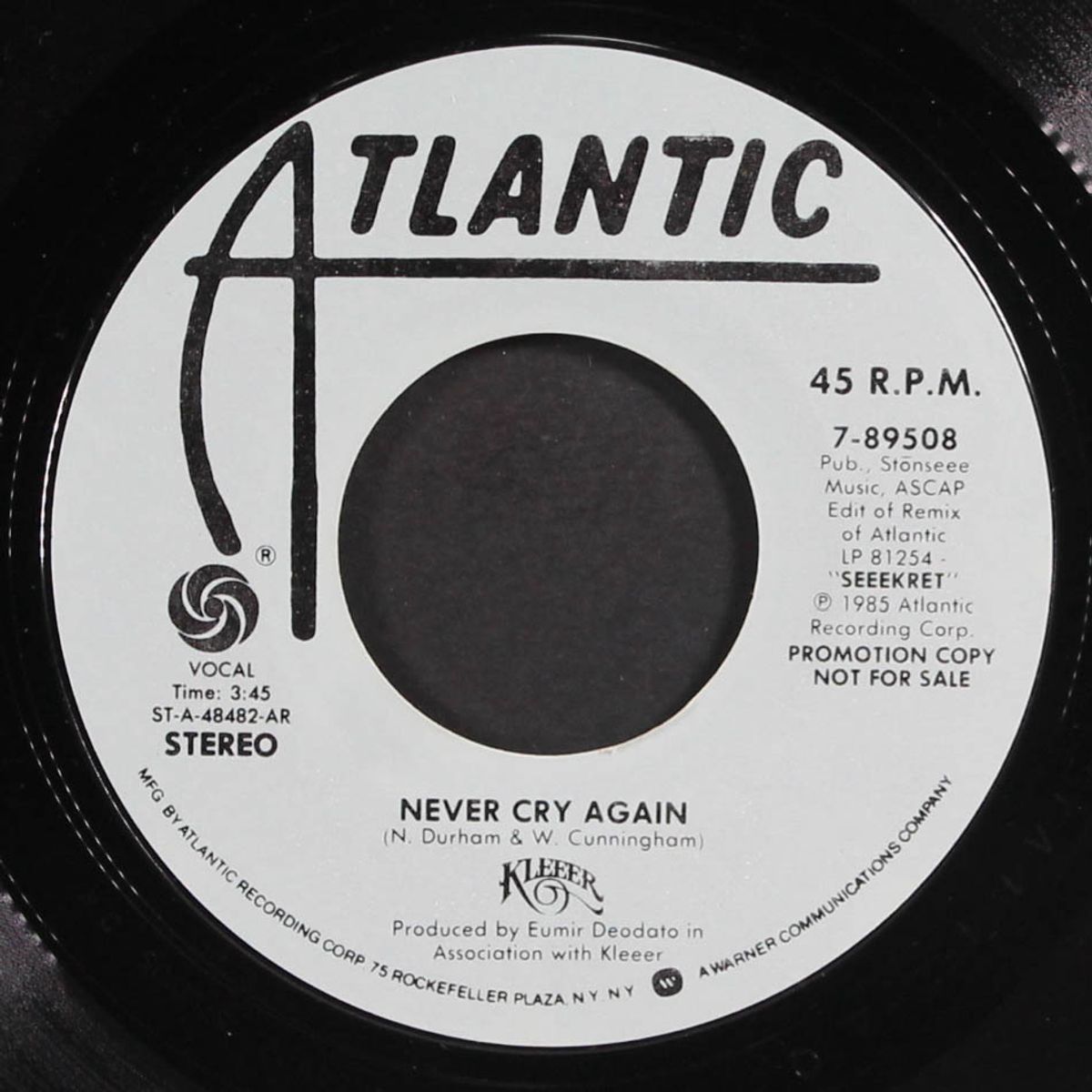 never cry again / same by KLEEER