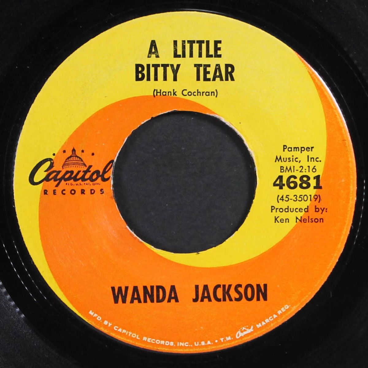 i don't wanta go / a little bitty tear by WANDA JACKSON