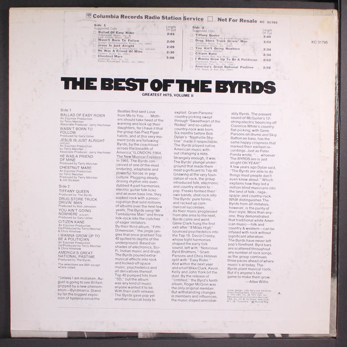 best of, greatest hits vol. 2 by BYRDS
