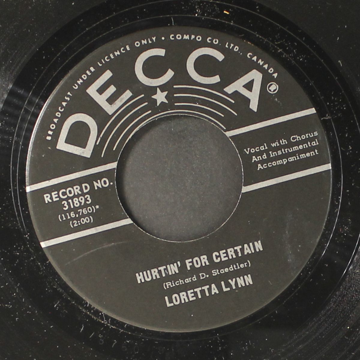 dear uncle sam / hurtin' for certain by LORETTA LYNN
