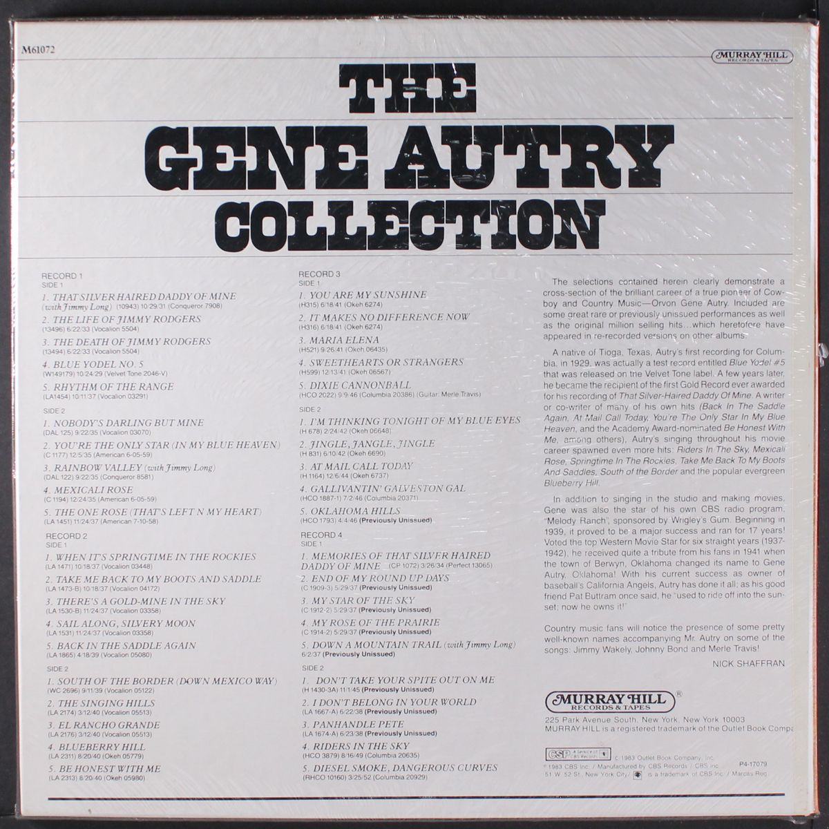 the collection by GENE AUTRY