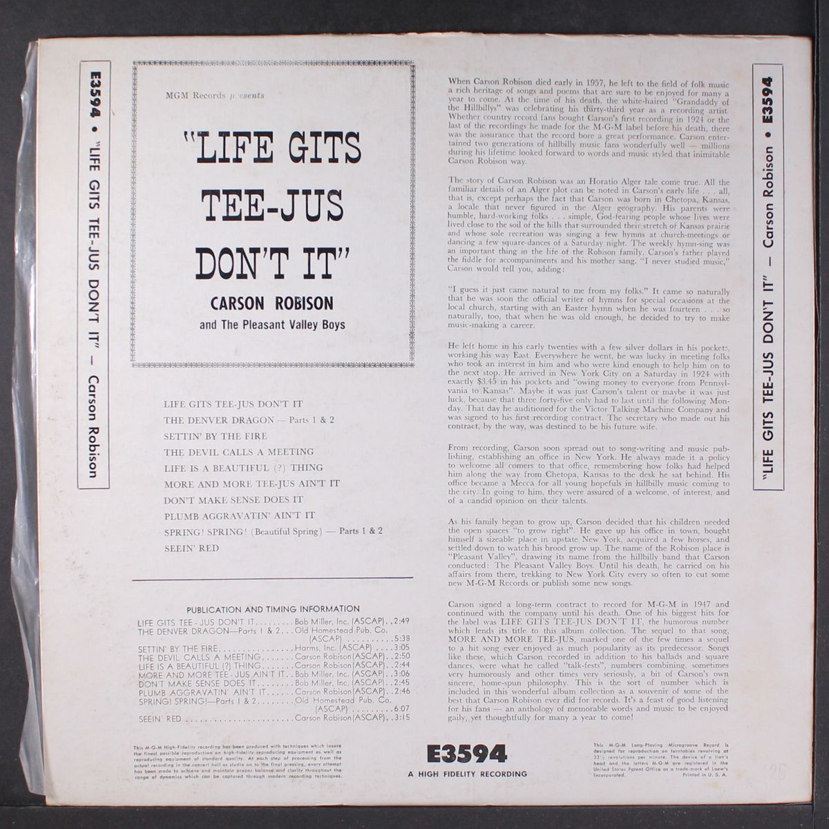 life gits tee-jus don't it by CARSON ROBISON