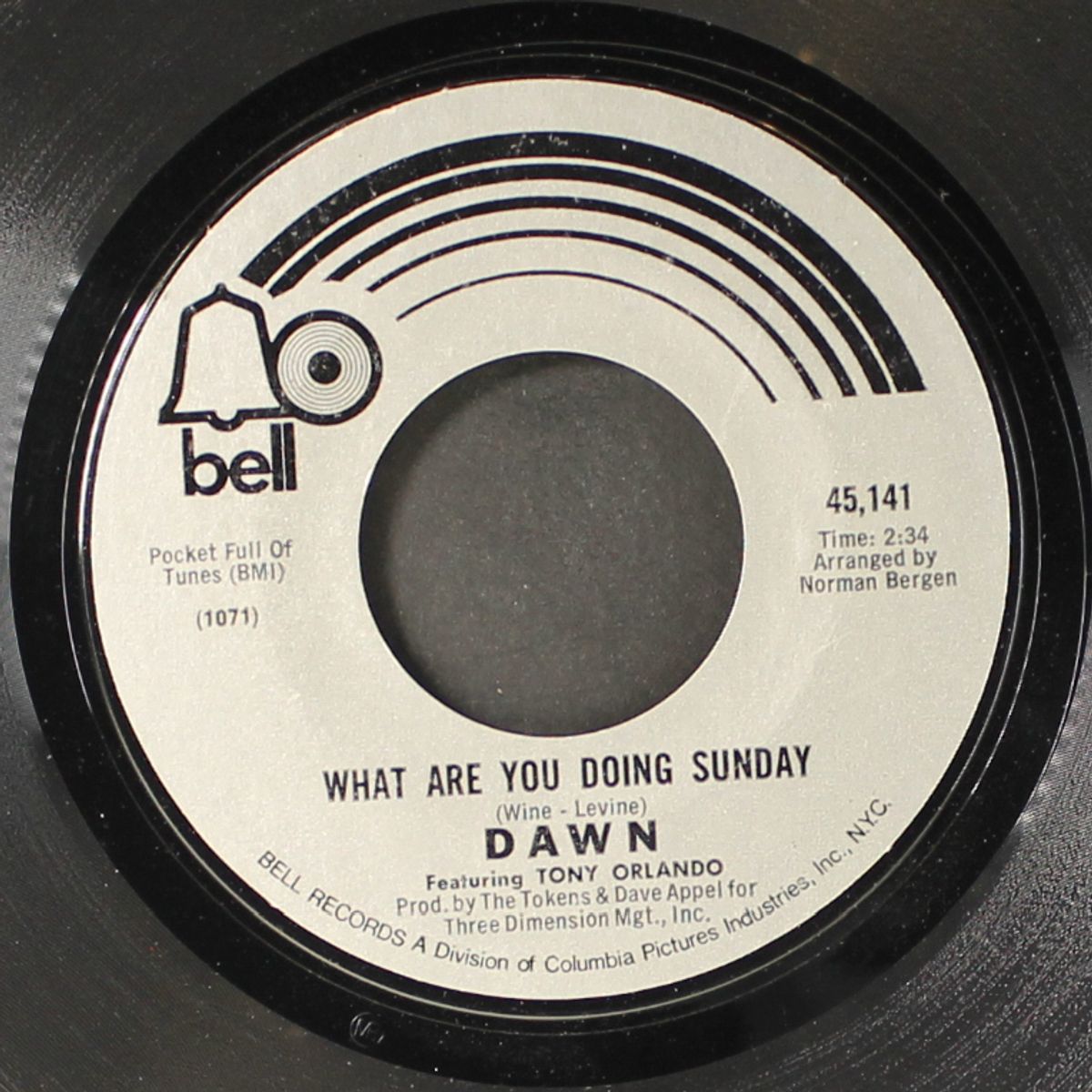 what are you doing sunday / the sweet soft sounds of love by DAWN