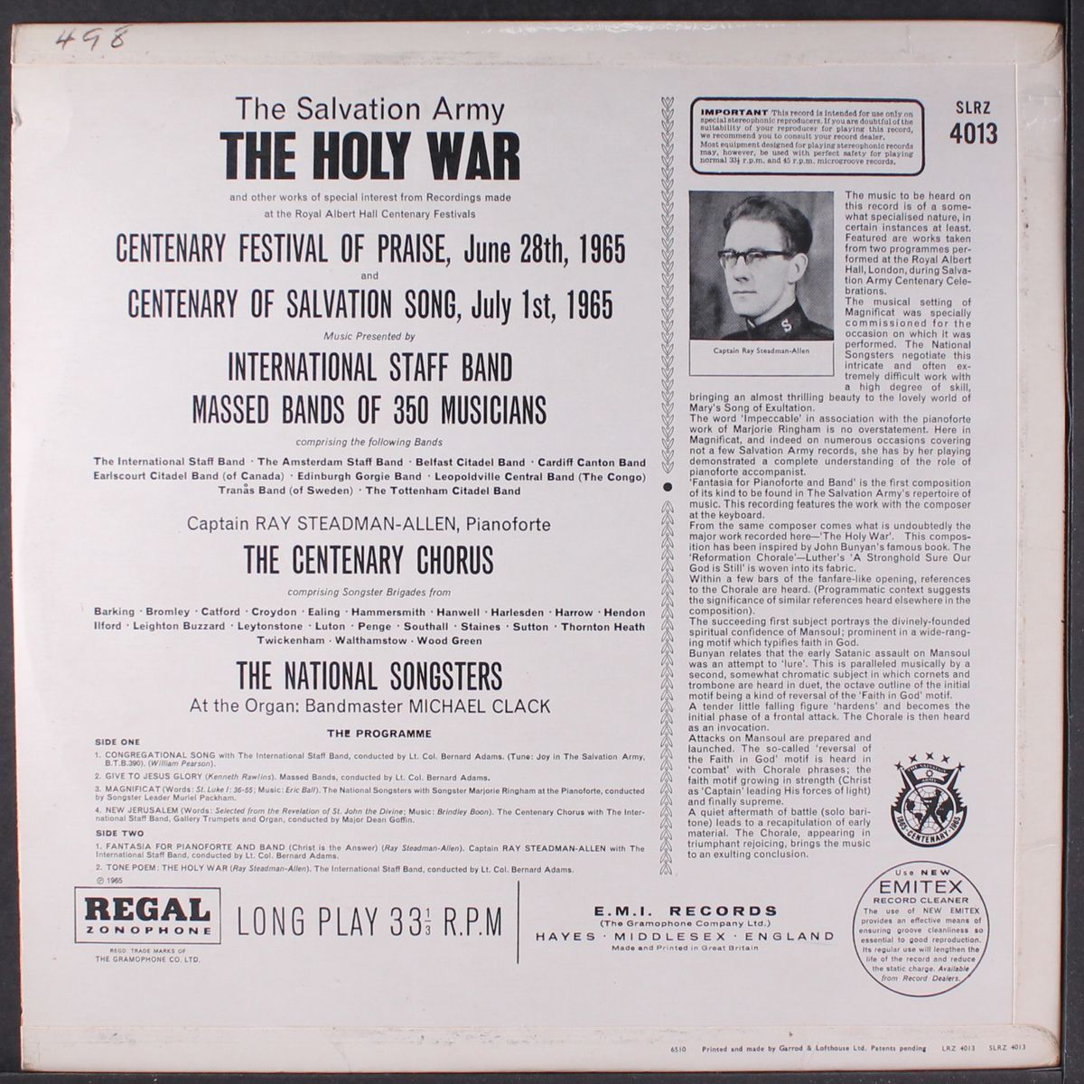 the holy war by SALVATION ARMY