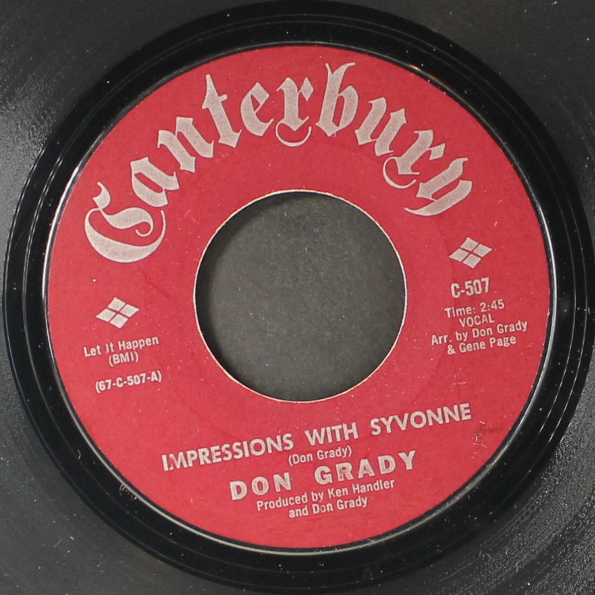 impressions with syvonne / leaving it up to you by DON GRADY