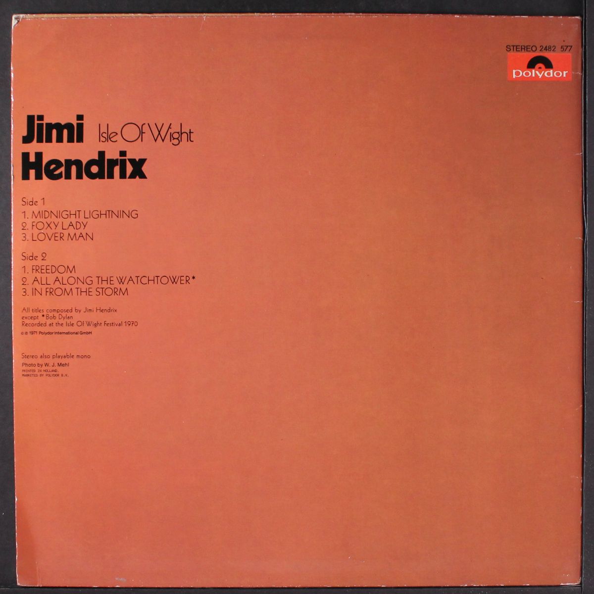 isle of wight by JIMI HENDRIX