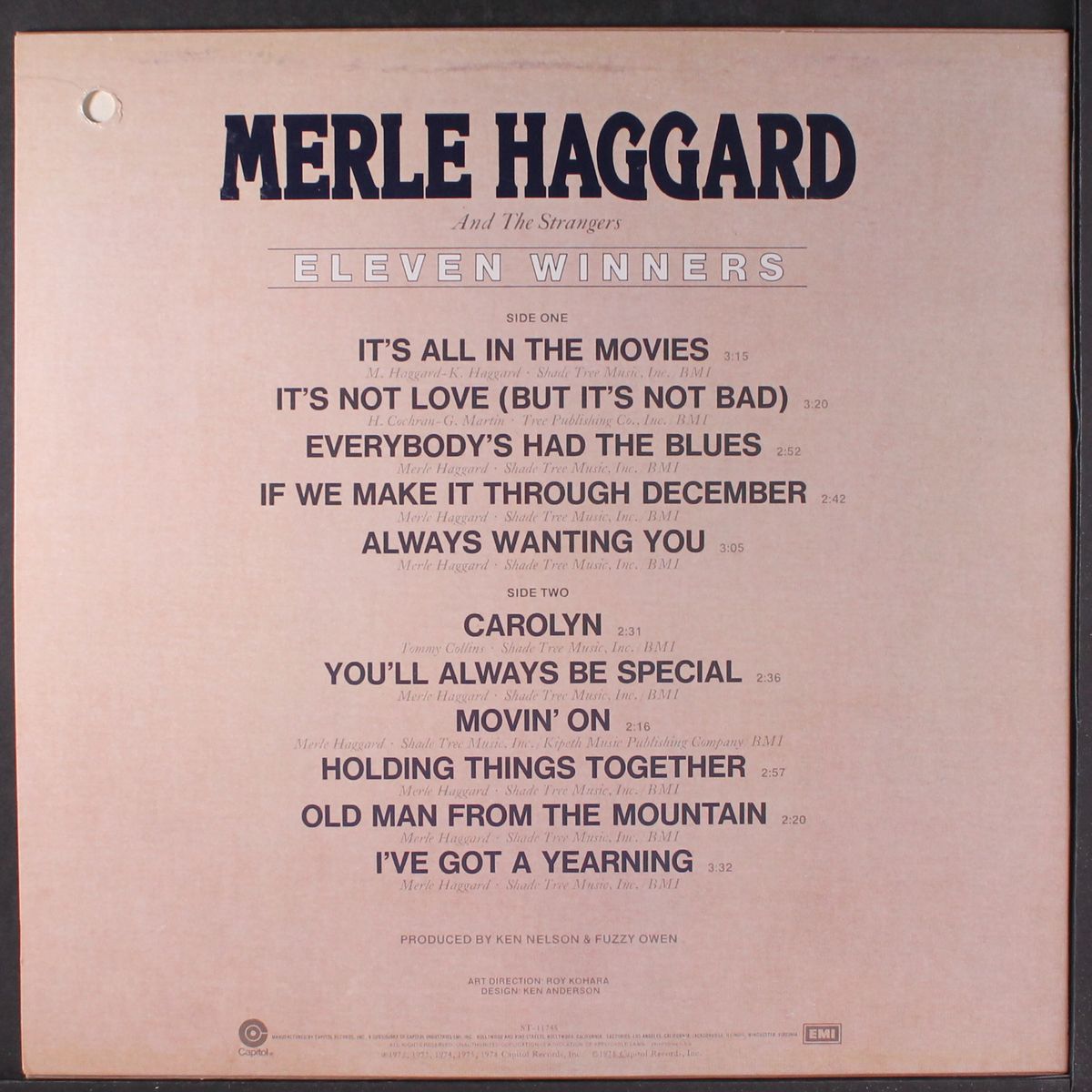 eleven winners by MERLE HAGGARD