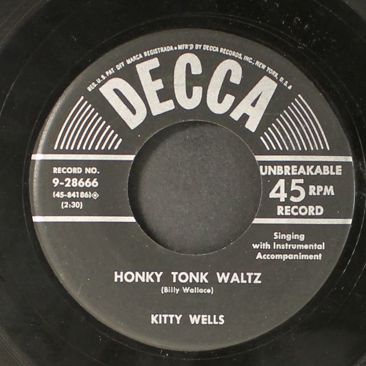 honky tonk waltz / you said you could do without me by KITTY WELLS