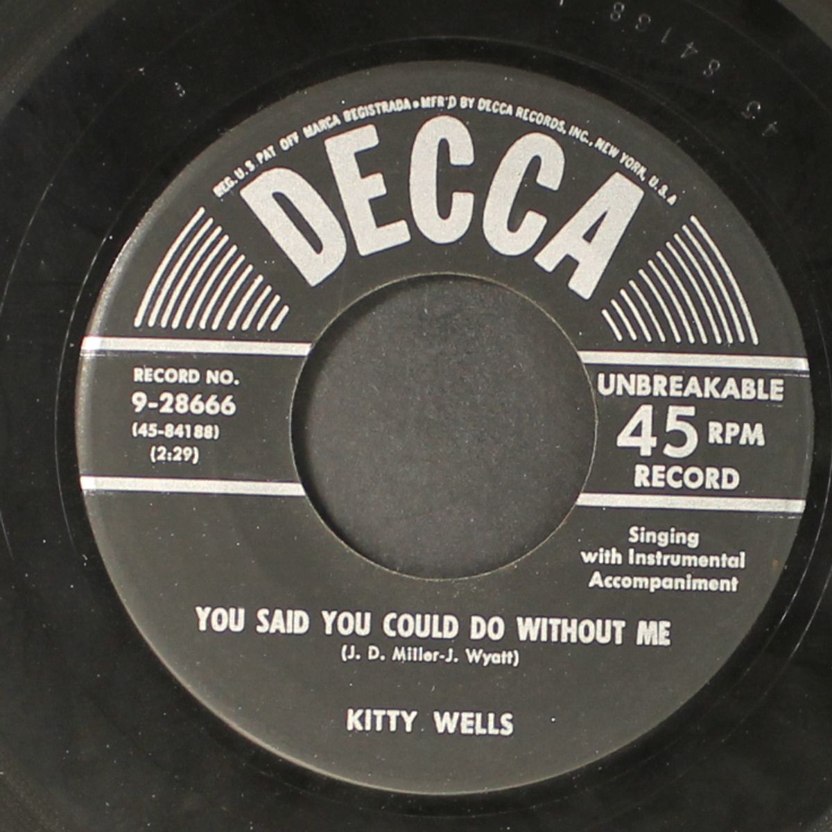 honky tonk waltz / you said you could do without me by KITTY WELLS