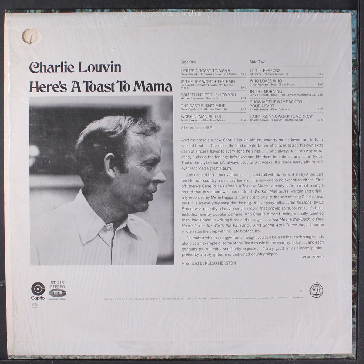 here's a toast to mama by CHARLIE LOUVIN