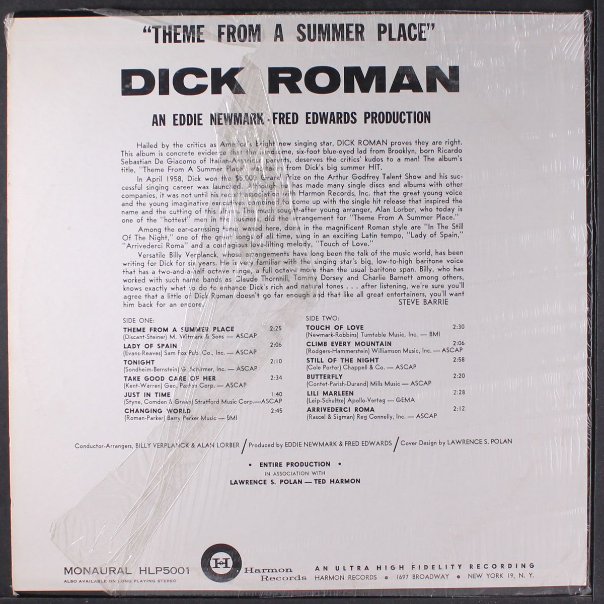 theme from a summer place by DICK ROMAN
