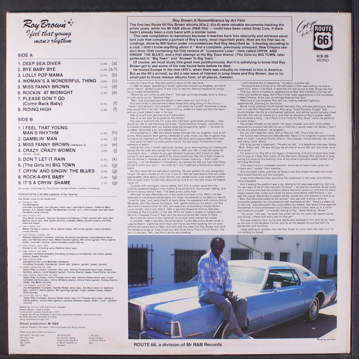 i feel that young man's rhythm by ROY BROWN