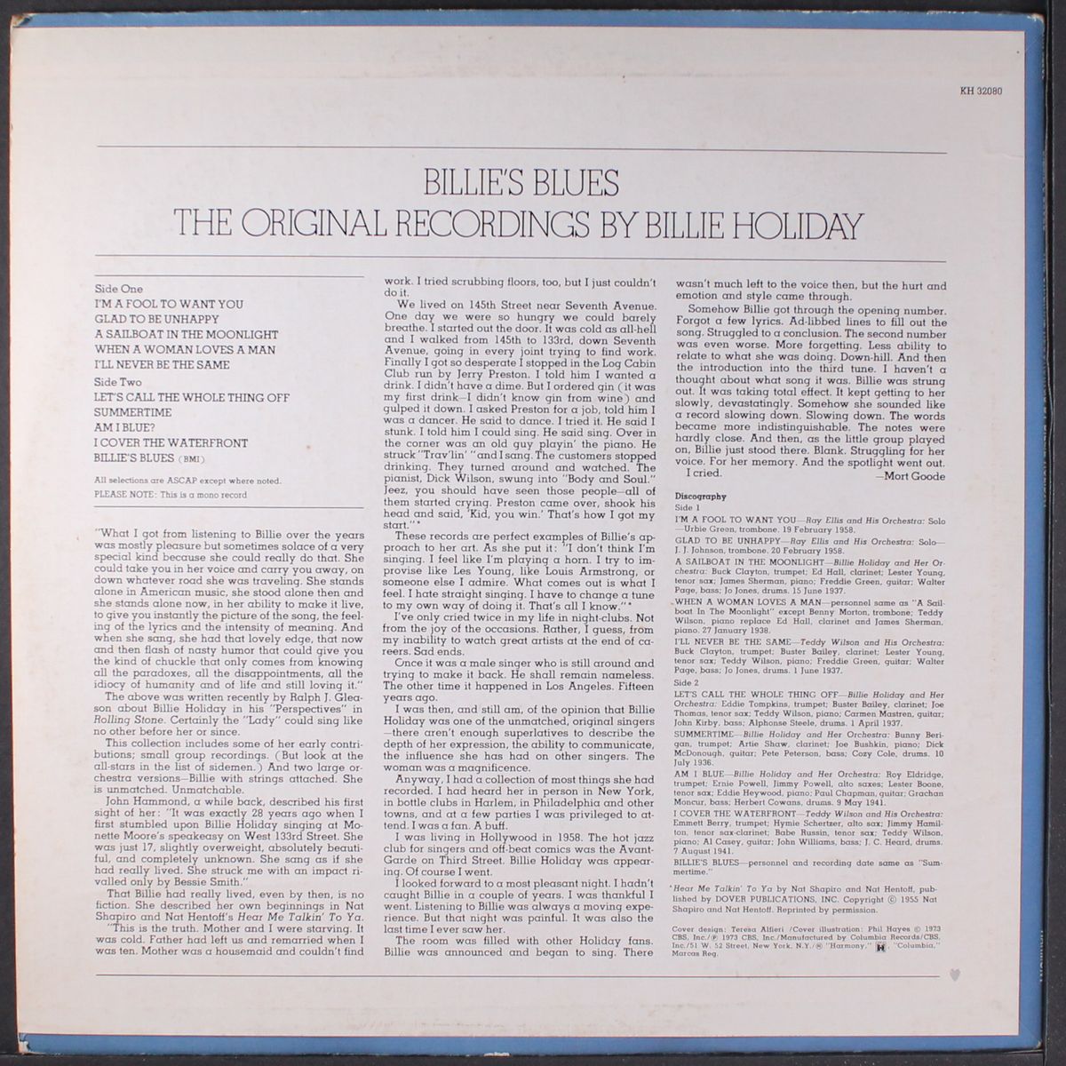 billie's blues, the original recordings by BILLIE HOLIDAY